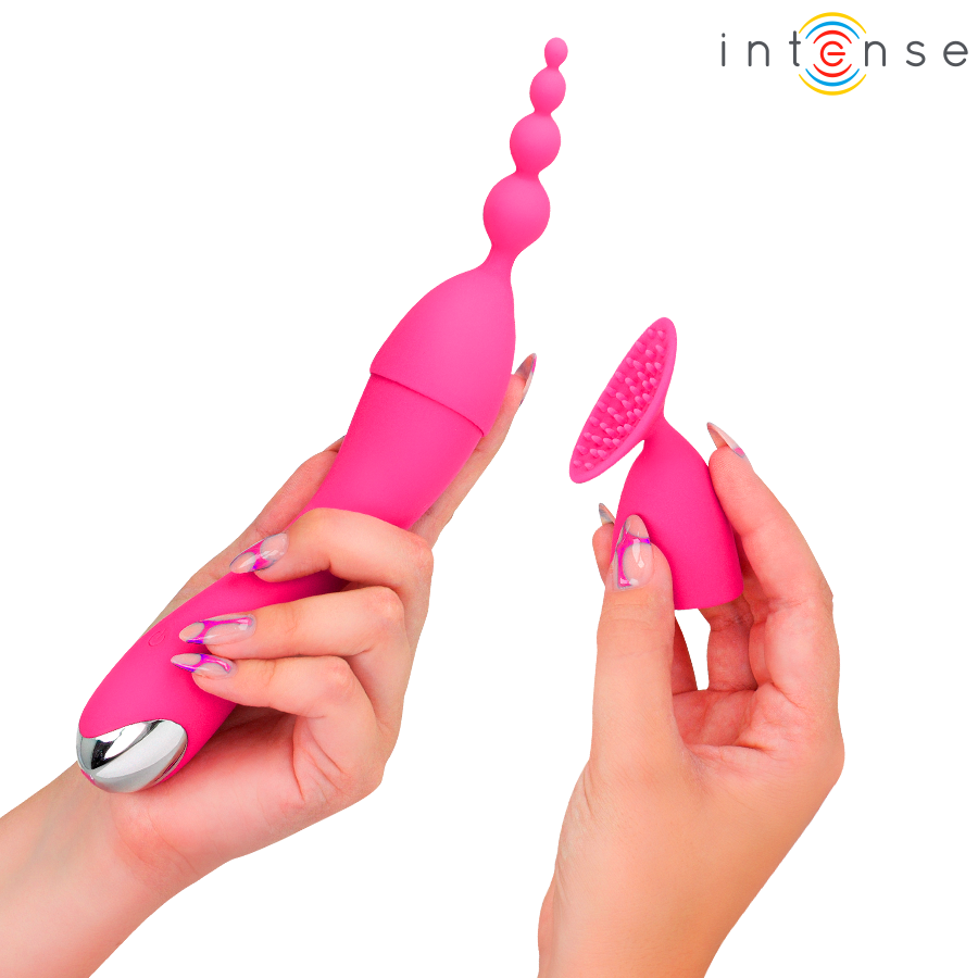 INTENSE - CHER VIBRADOR 20 PATRONES CON CABEZALES INTERCAMBIABLES - Imagen 6