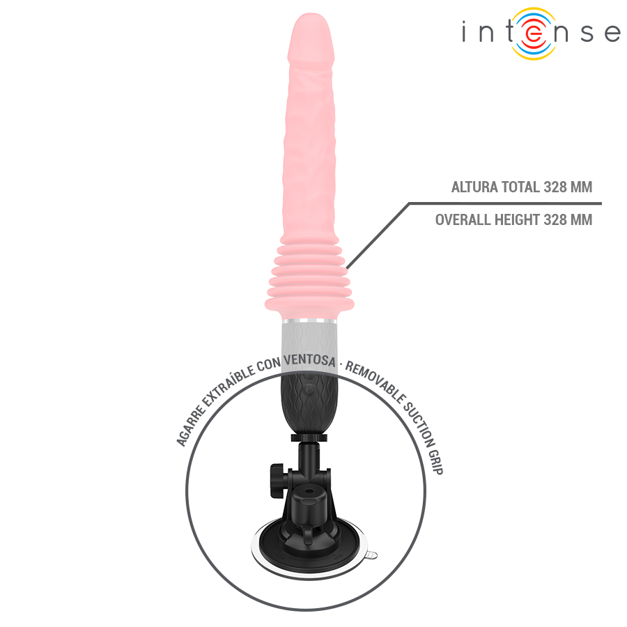 INTENSE - CYNTHIA VIBRADOR THRUSTING CONTROL REMOTO CON CALOR - Imagen 8