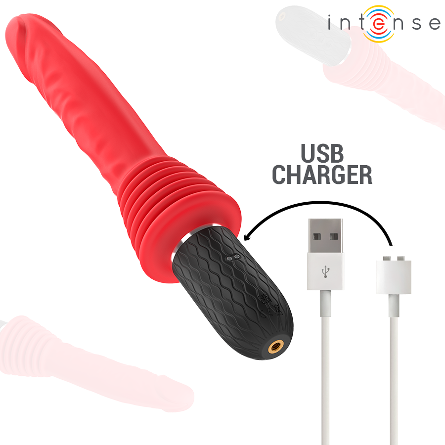 INTENSE - CYNTHIA VIBRADOR THRUSTING CONTROL REMOTO CON CALOR - Imagen 10