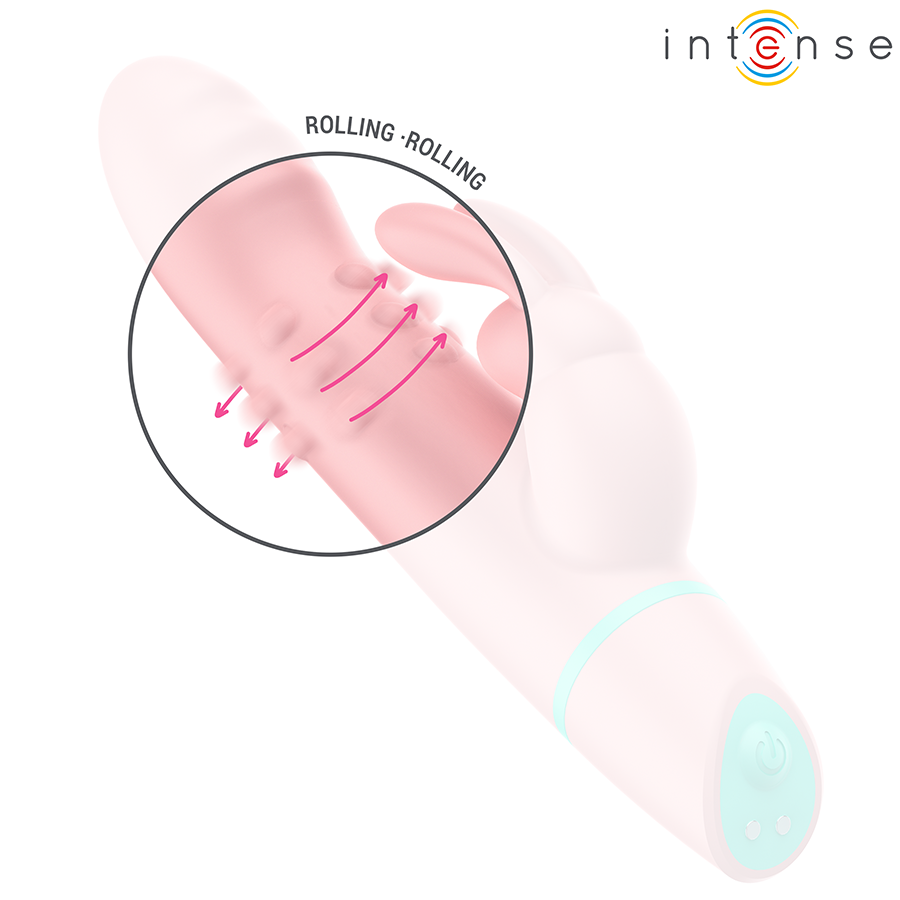 INTENSE - ALVIN ESTIMULADOR RABBIT & VIBRADOR ROLLING + OSCILANTE - Imagen 6