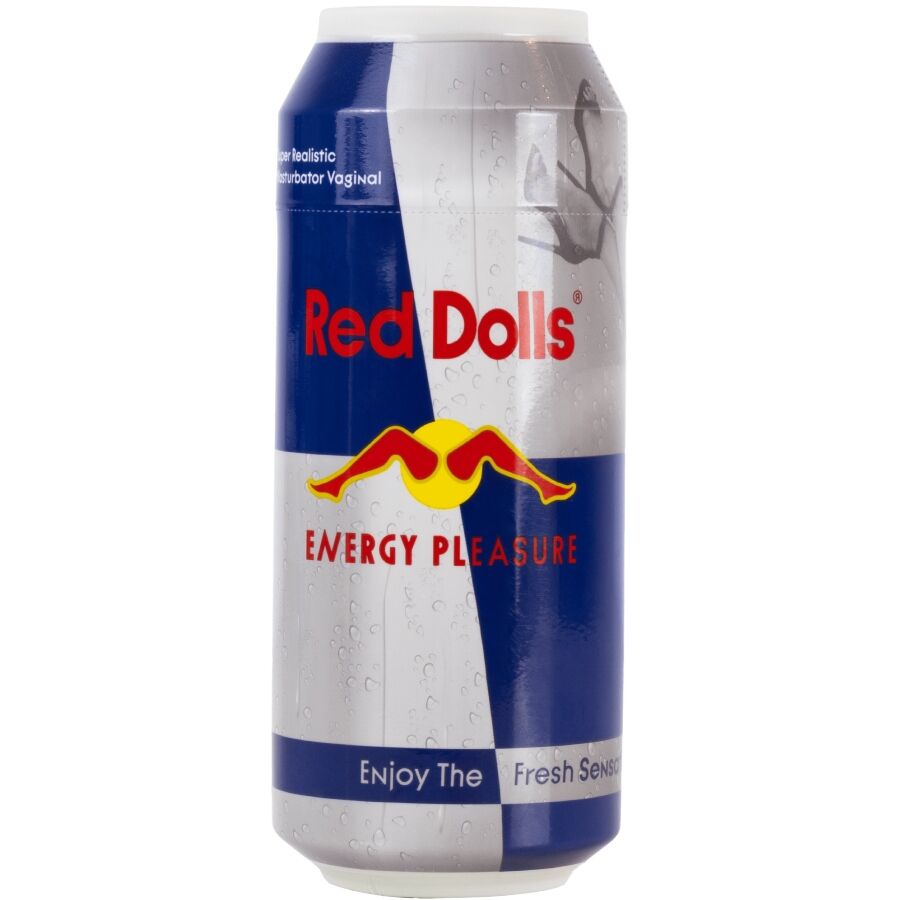 ALIVE - RED DOLL MASTURBADOR MASCULINO VAGINA LATA BEBIDA ENERGÉTICA - Imagen 3