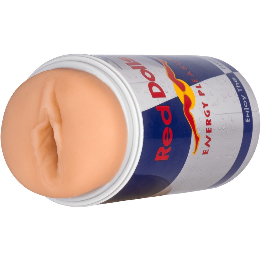ALIVE - RED DOLL MASTURBADOR MASCULINO VAGINA LATA BEBIDA ENERGÉTICA - Imagen 2