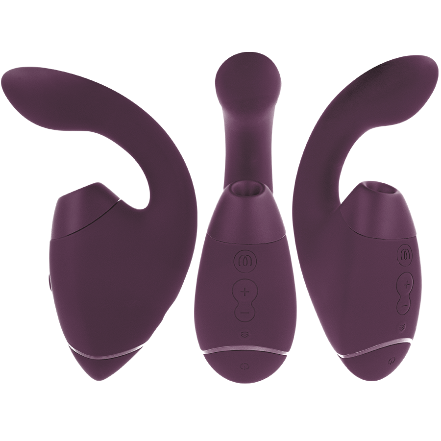 WOMANIZER - DUO NEXT ESTIMULADOR VIBRADOR DUAL CLÍTORIS & PUNTO·G MORADO - Imagen 2