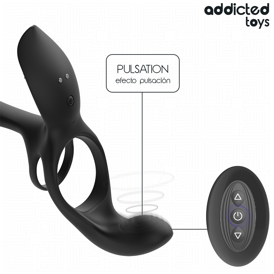 ADDICTED TOYS - ANILLO DOBLE PARA EL PENE CON ESTIMULADOR DE CLÍTORIS - Imagen 6