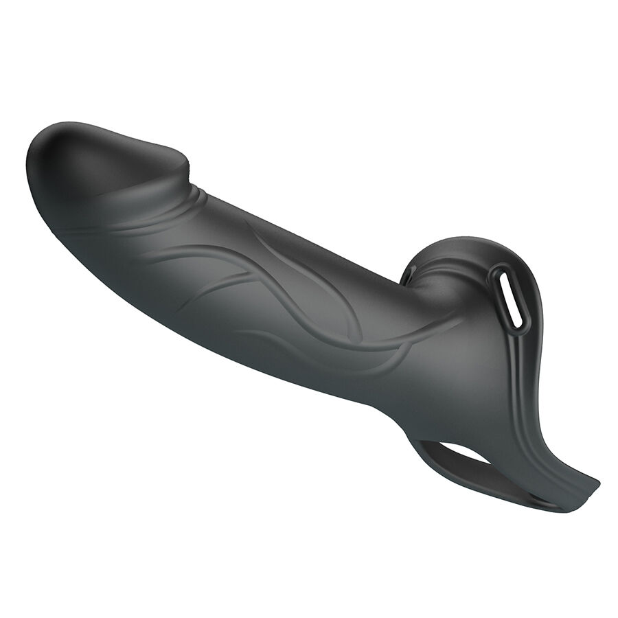 PRETTY LOVE - LANDON STRAP-ON CON VIBRACIÓN NEGRO - Imagen 2