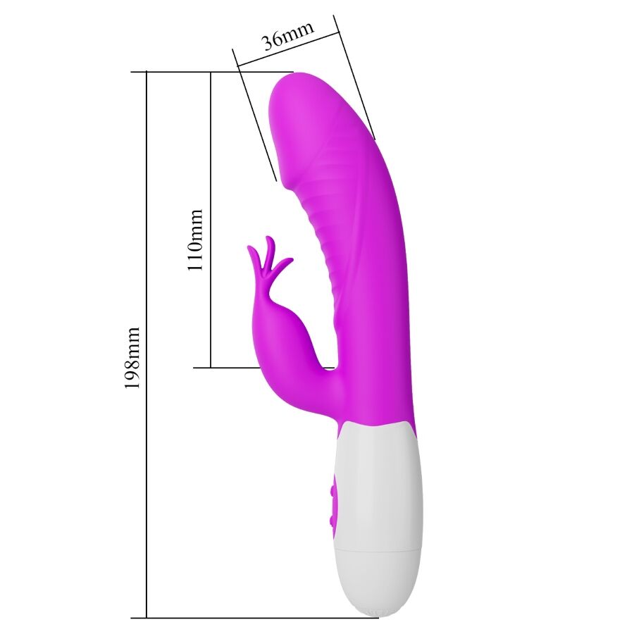 PRETTY LOVE - RASMUSSEN VIBRADOR PUNTO G MORADO - Imagen 6