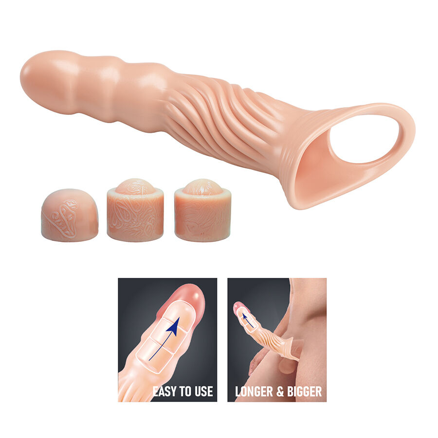 PRETTY LOVE - FUNDA PARA PENE TEXTURIZADA CON EXTENSORES - Imagen 6