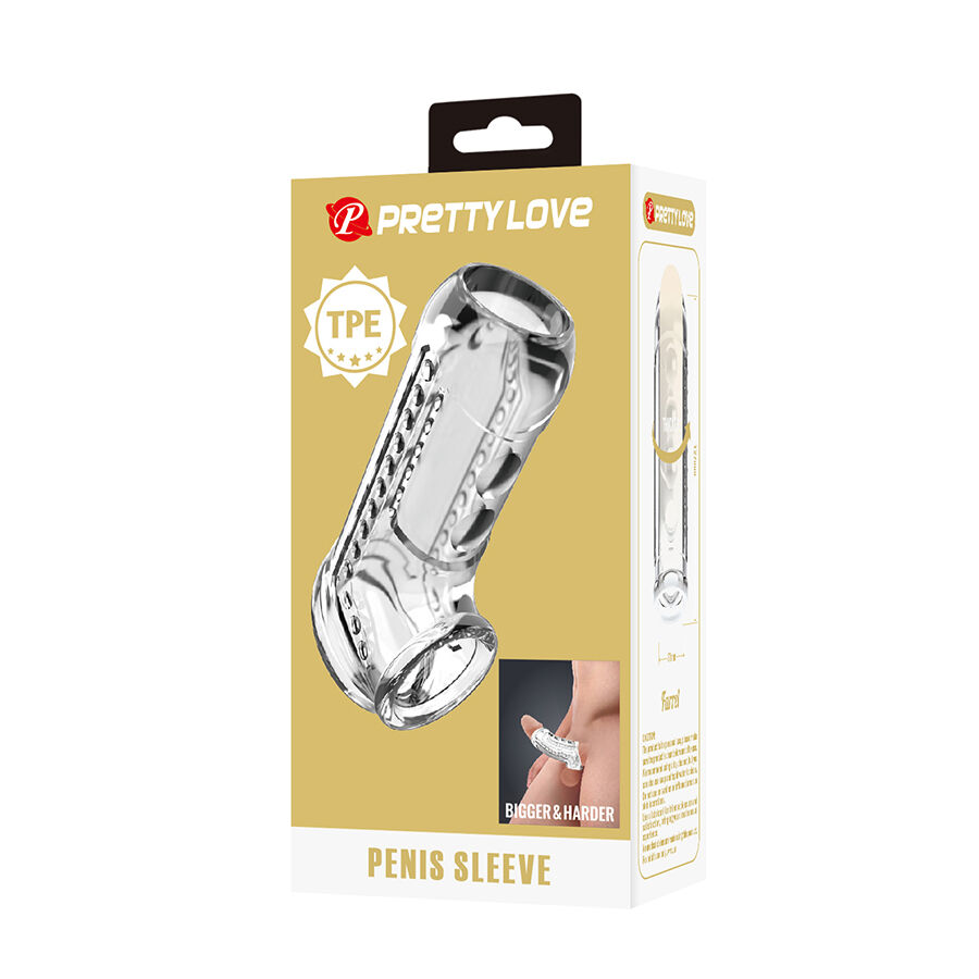 PRETTY LOVE - FUNDA PARA PENE TEXTURIZADA TRANSPARENTE - Imagen 8