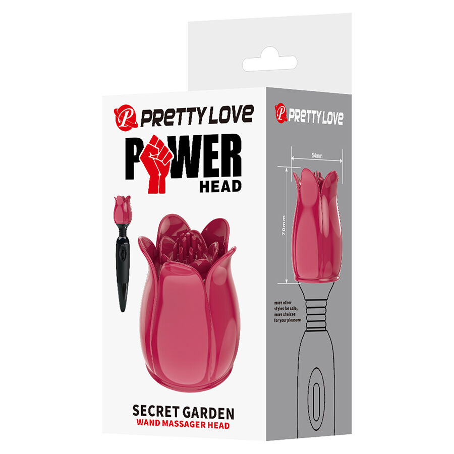 PRETTY LOVE - SECRET GARDEN CABEZAL MASAJEADOR ROSA - Imagen 9