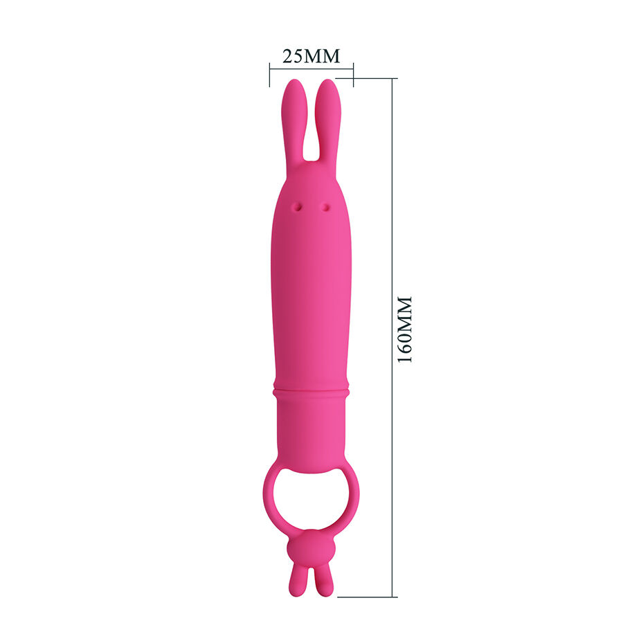 PRETTY LOVE - DELIA VIBRADOR RABBIT CON ANILLO DE SUJECIÓN - Imagen 8