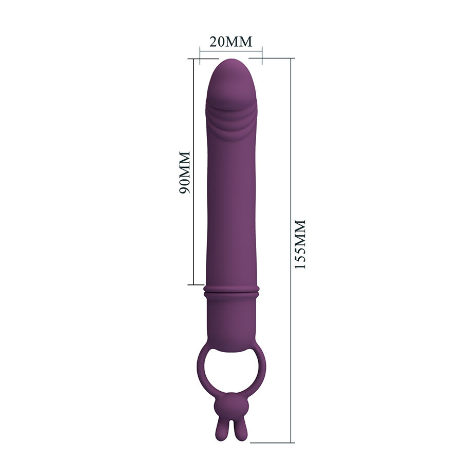 PRETTY LOVE - CORA VIBRADOR FORMA PENE CON ANILLO DE SUJECIÓN - Imagen 8