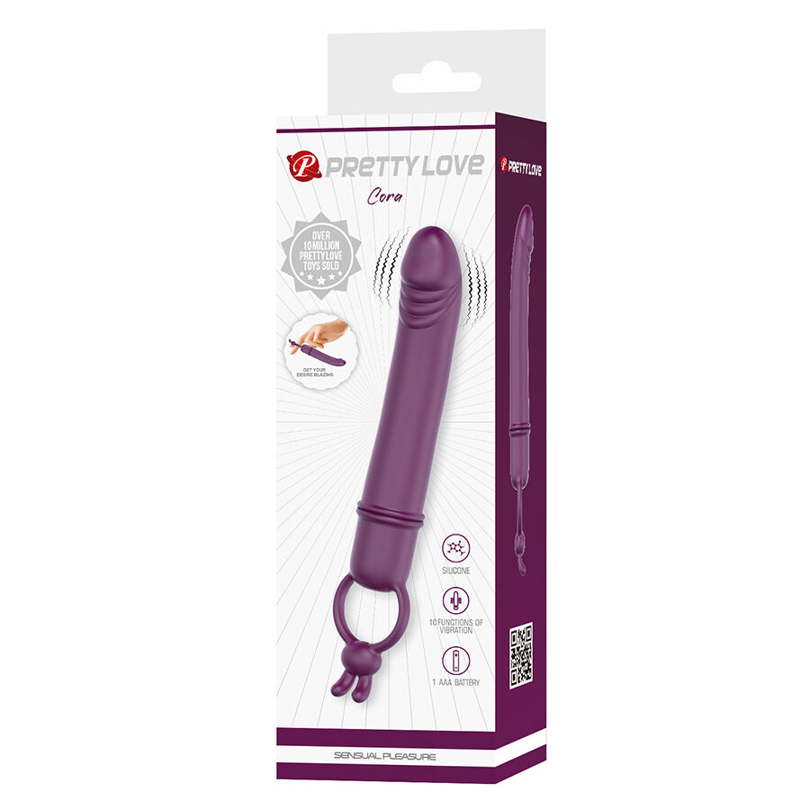 PRETTY LOVE - CORA VIBRADOR FORMA PENE CON ANILLO DE SUJECIÓN - Imagen 9