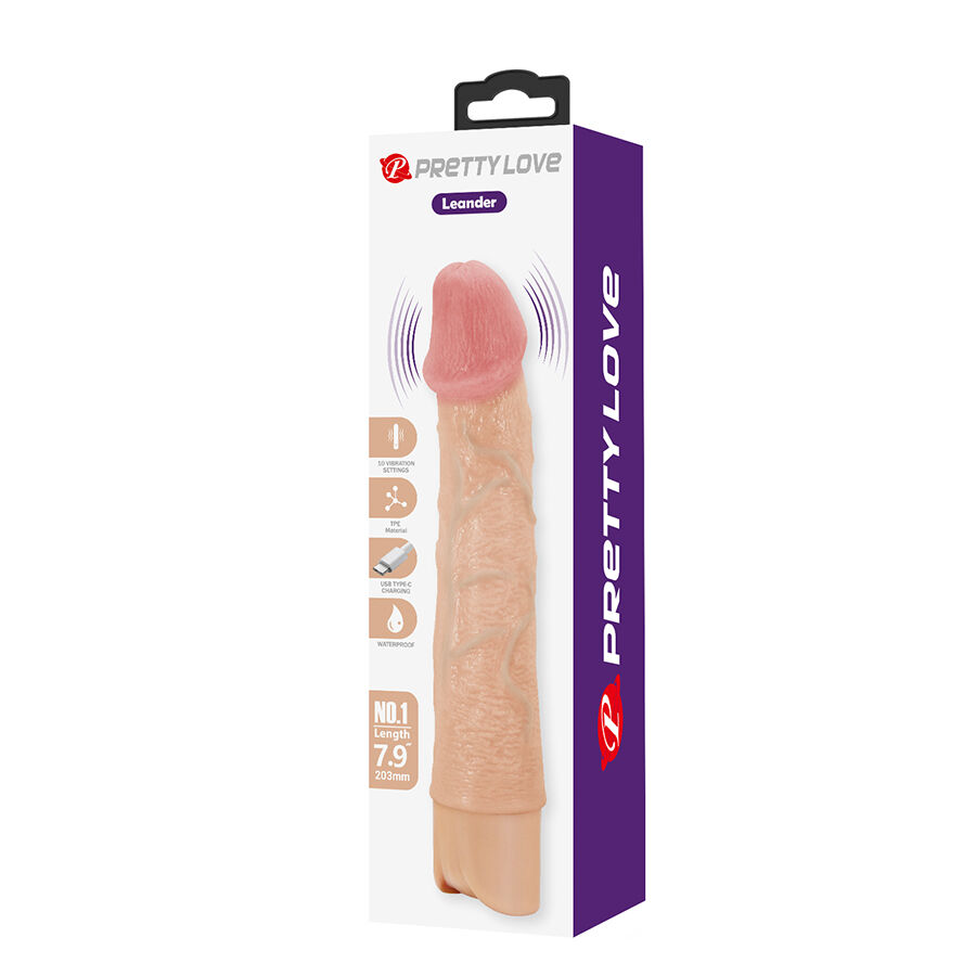PRETTY LOVE - LEANDER VIBRADOR REALÍSTICO FLEXIBLE - Imagen 10