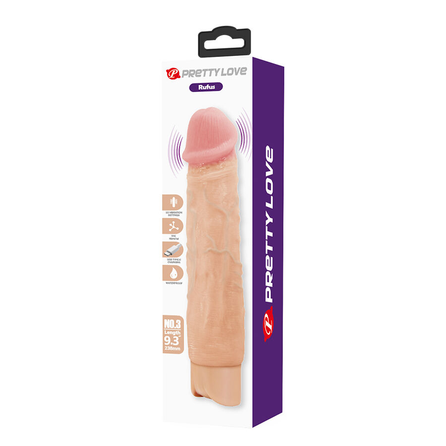 PRETTY LOVE - RUFUS VIBRADOR REALÍSTICO FLEXIBLE - Imagen 10