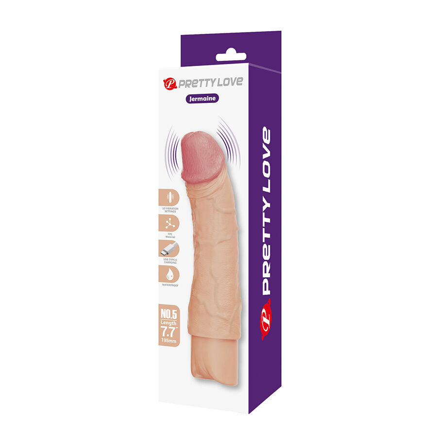 PRETTY LOVE - JERMAINE VIBRADOR REALÍSTICO FLEXIBLE - Imagen 9