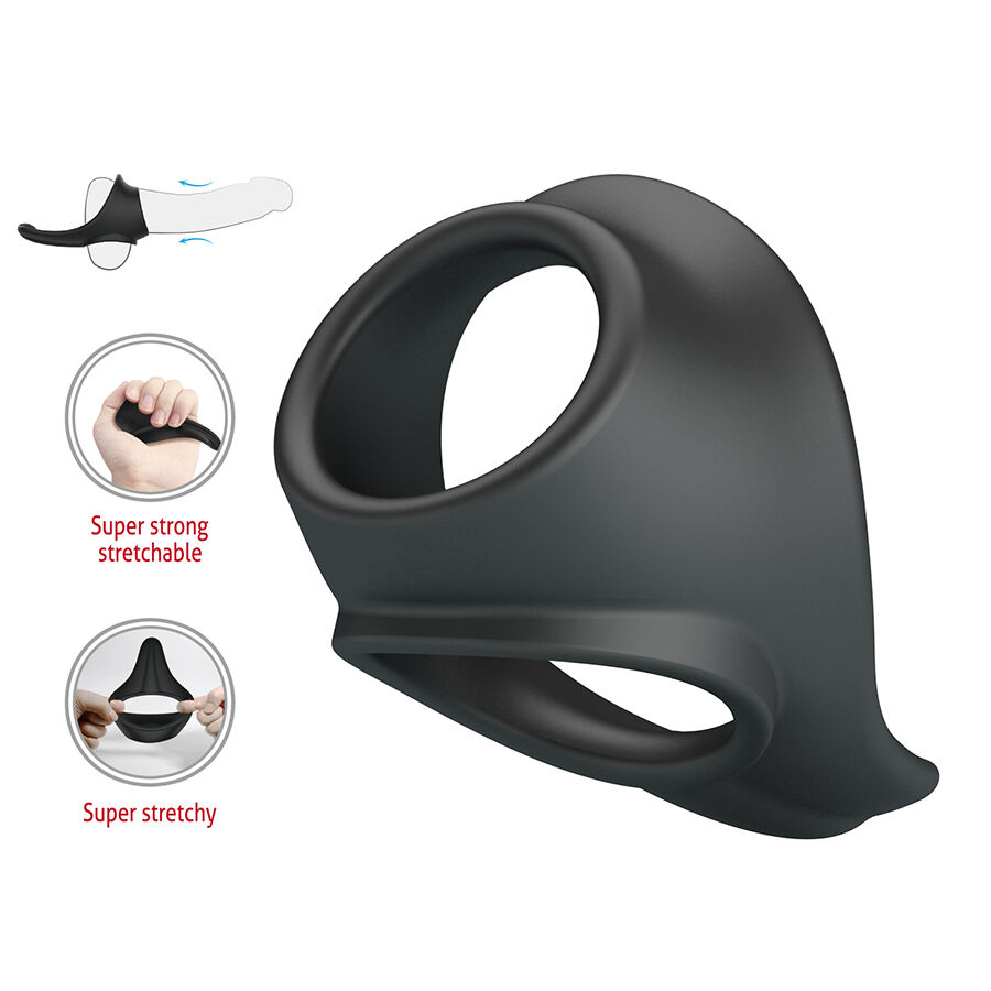 CRAZY BULL - ZADOK ANILLO ERGONÓMICO CON ESTIMULADOR DE PERINÉ - Imagen 2