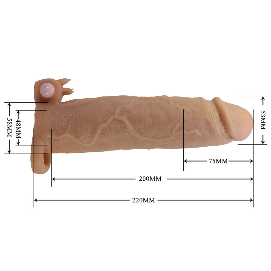PRETTY LOVE - XERXES FUNDA PARA PENE CON ESTIMULADOR DE CLÍTORIS Y VIBRACIÓN - Imagen 7