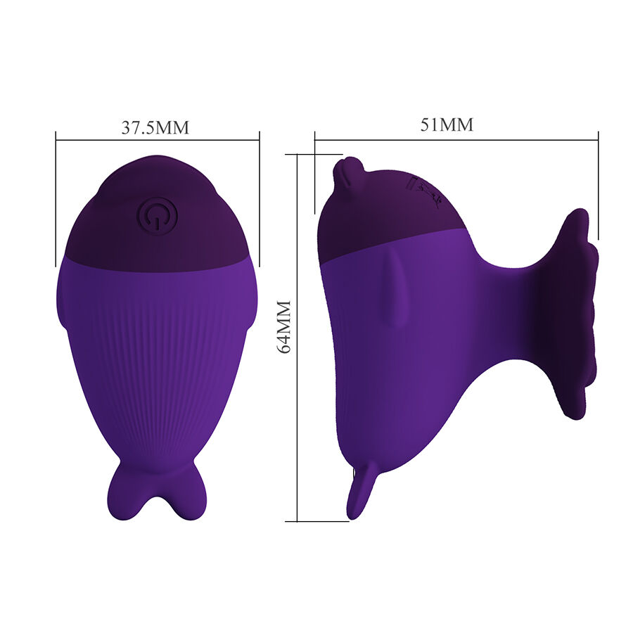 PRETTY LOVE - DOLPHIN MINI VIBRADOR CON SUJECIÓN - Imagen 8