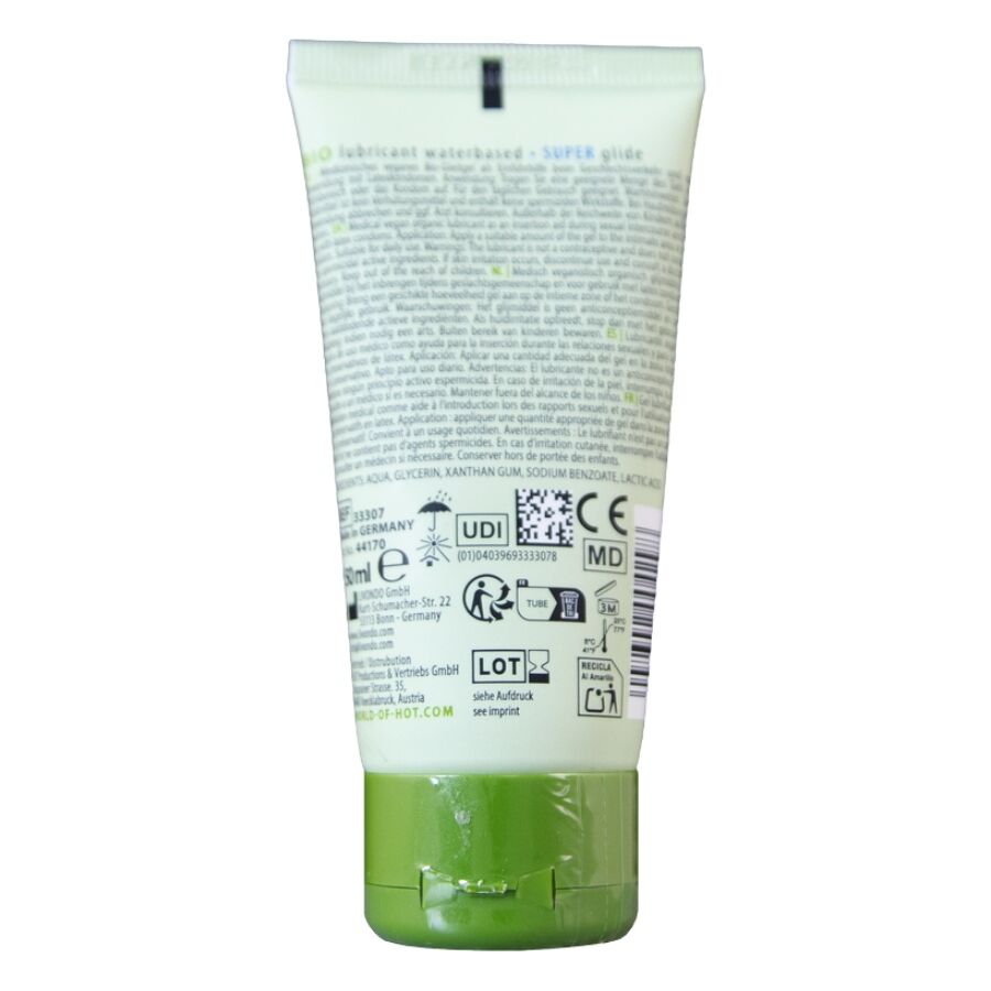 HOT - BIO LUBRICANT LUBRICANTE BIO BASE AGUA 50 ML - Imagen 2