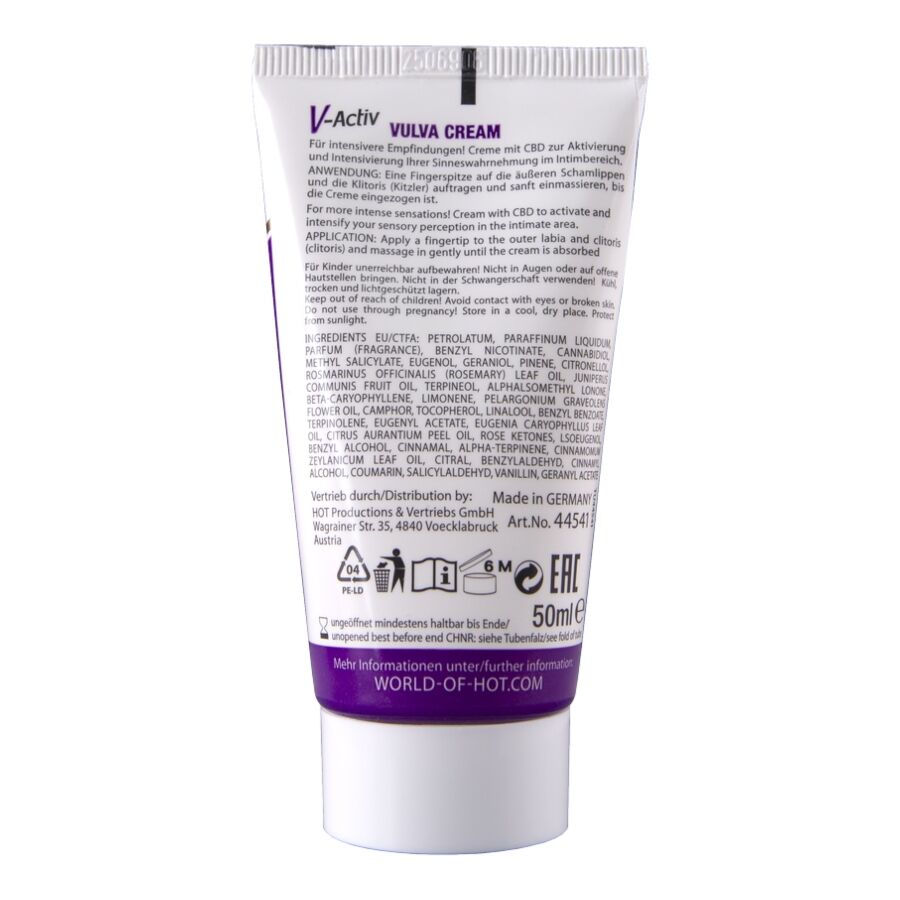HOT - CREMA PARA VULVA CON CBD 50 ML - Imagen 3