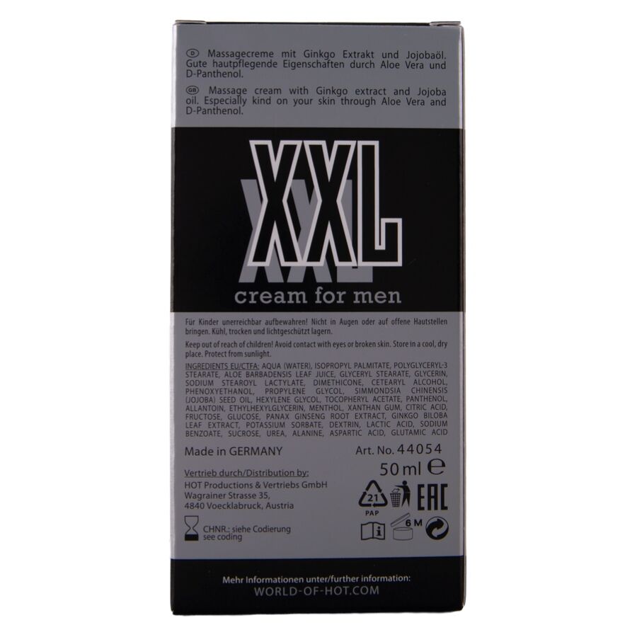 HOT - CREMA XXL PARA HOMBRE 50 ML - Imagen 6