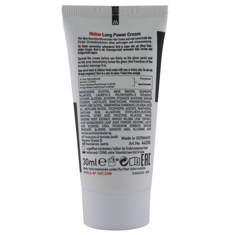 HOT - RHINO LONG POWER CREMA 30 ML - Imagen 3