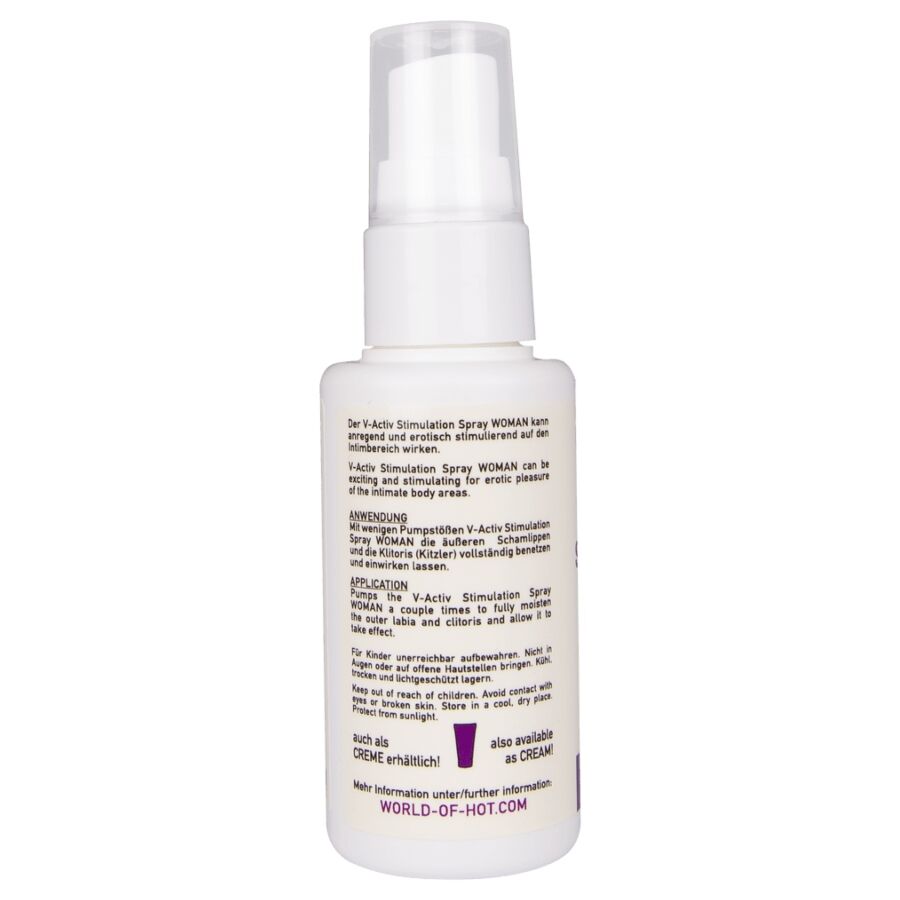 HOT - V-ACTIV SPRAY ESTIMULANTE PARA MUJER 50 ML - Imagen 4