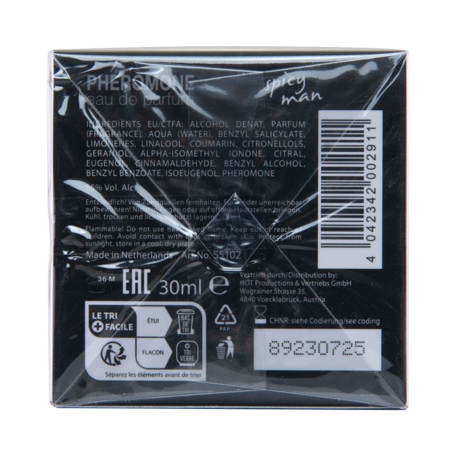 HOT - PERFUME CON FEROMONAS MIAMI SPICY HOMBRE 30 ML - Imagen 5