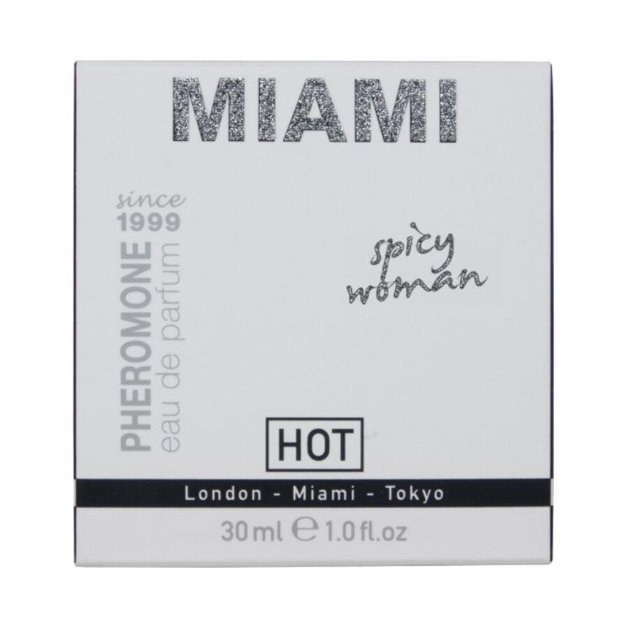 HOT - PERFUME CON FEROMONAS MIAMI SPICY MUJER 30 ML - Imagen 3