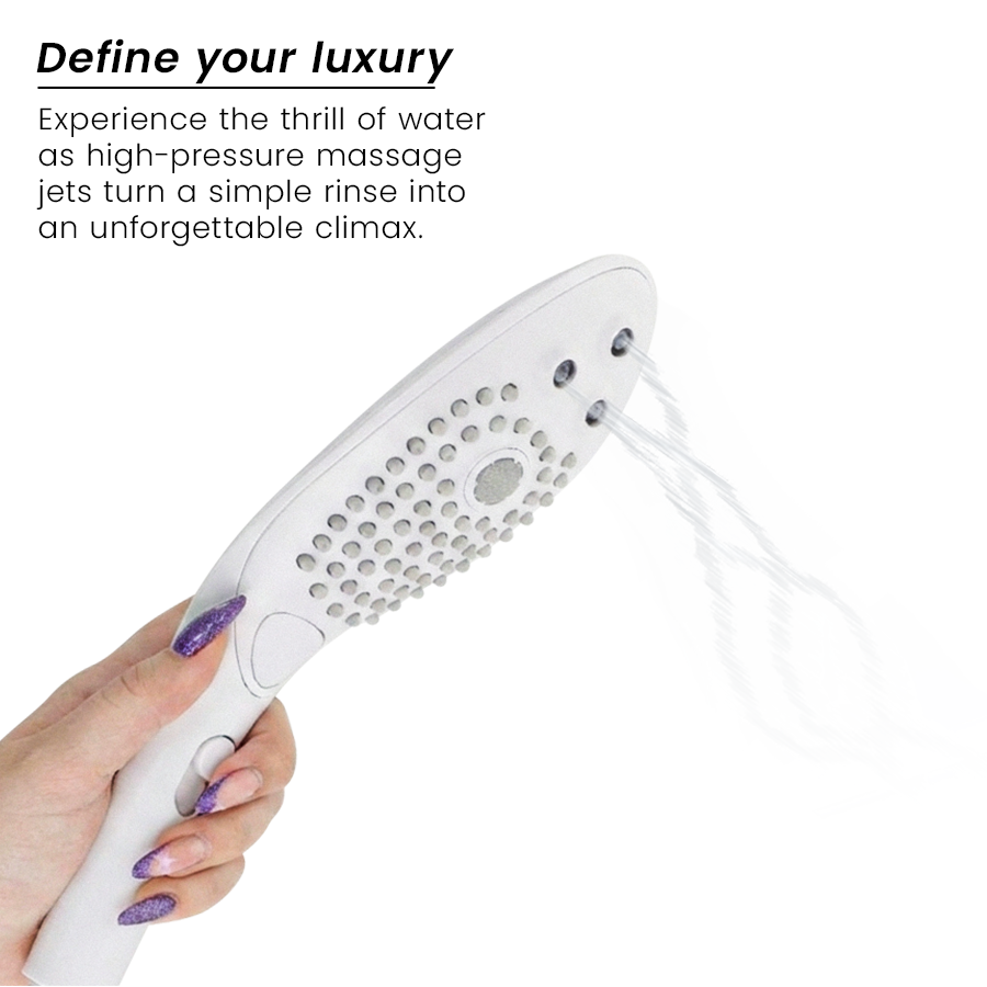 WOMANIZER - WAVE CABEZAL DE DUCHA ESTIMULADOR DE CLITORÍS BLANCO - Imagen 3