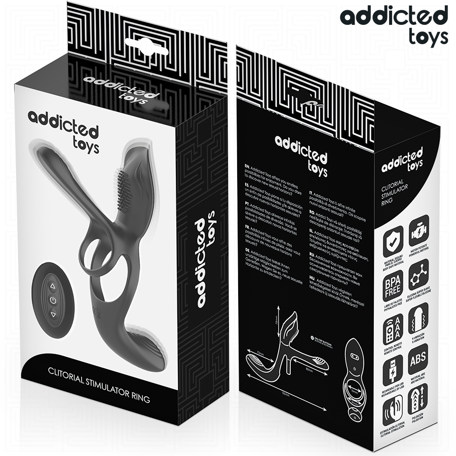 ADDICTED TOYS - ANILLO DOBLE PARA EL PENE CON ESTIMULADOR DE CLÍTORIS - Imagen 7