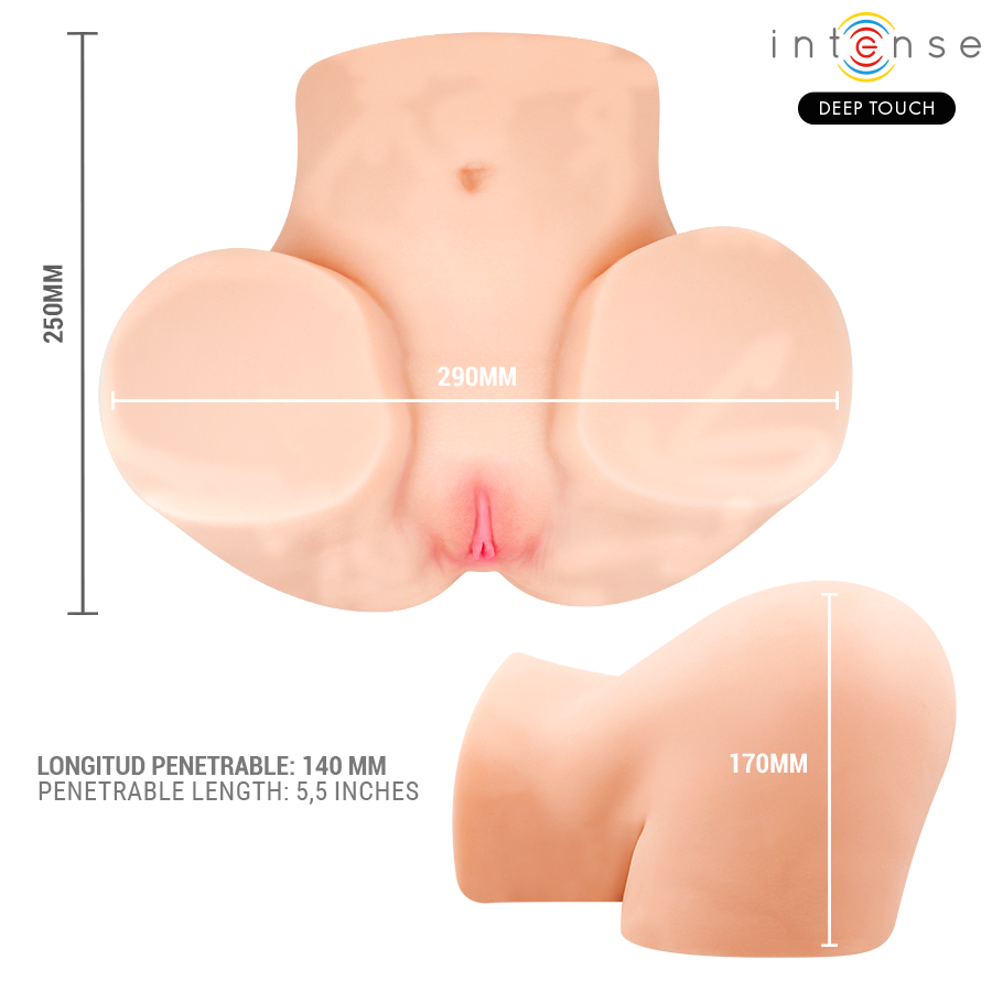 INTENSE DEEP TOUCH - GINGER MASTURBADOR VAGINA CON EFECTO SUCCIÓN, CALOR, VIBRACIÓN Y VOZ CON CONTROL REMOTO 5.3 KG - Imagen 5