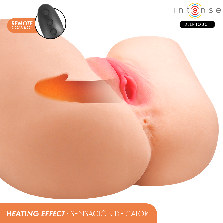 INTENSE DEEP TOUCH - JULIA MASTURBADOR VAGINA CON EFECTO SUCCIÓN, CALOR, VIBRACIÓN Y VOZ CON CONTROL REMOTO 9 KG - Imagen 4