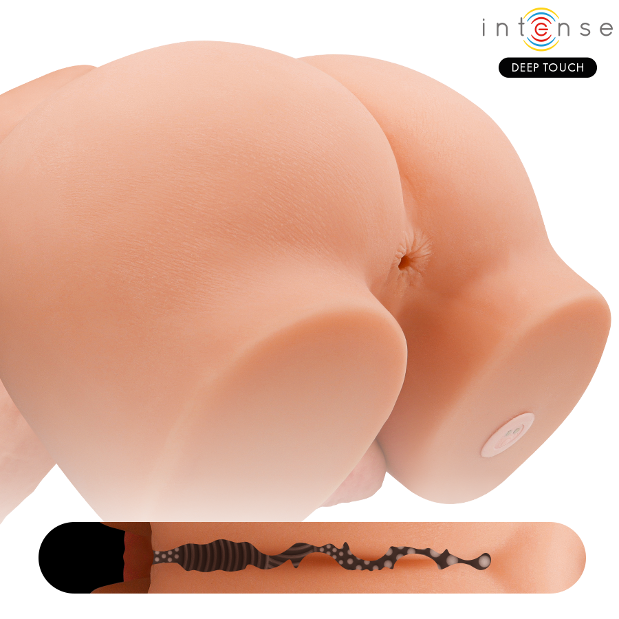 INTENSE DEEP TOUCH - RICHIE TORSO CON ANO Y DILDO REALÍSTICO CON EMPUJE Y VIBRACIÓN CONTROL REMOTO 4.7 KG - Imagen 5