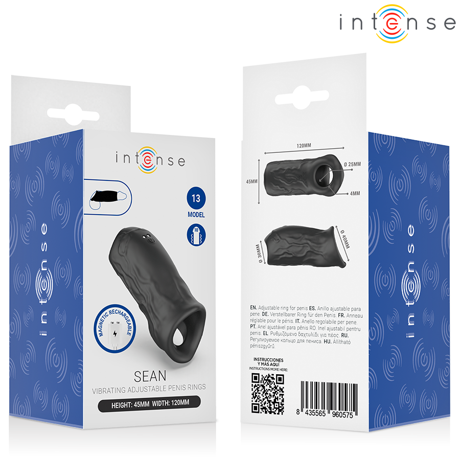INTENSE - SEAN ANILLO VIBRADOR AJUSTABLE MODELO 13 - Imagen 7