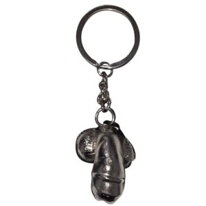 DIABLO PICANTE - LLAVERO METAL PENE ENCOGIDO PLATA