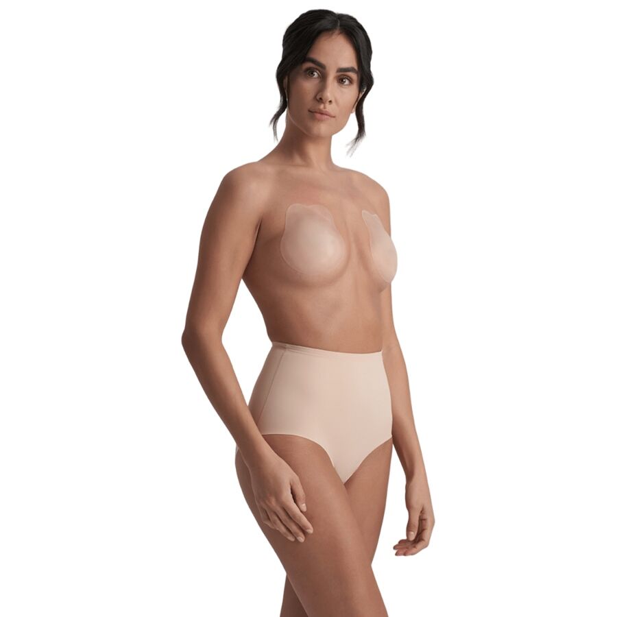 BYE-BRA - RABBIT COPAS DE SILICONA BEIGE TALLA XL - Imagen 2