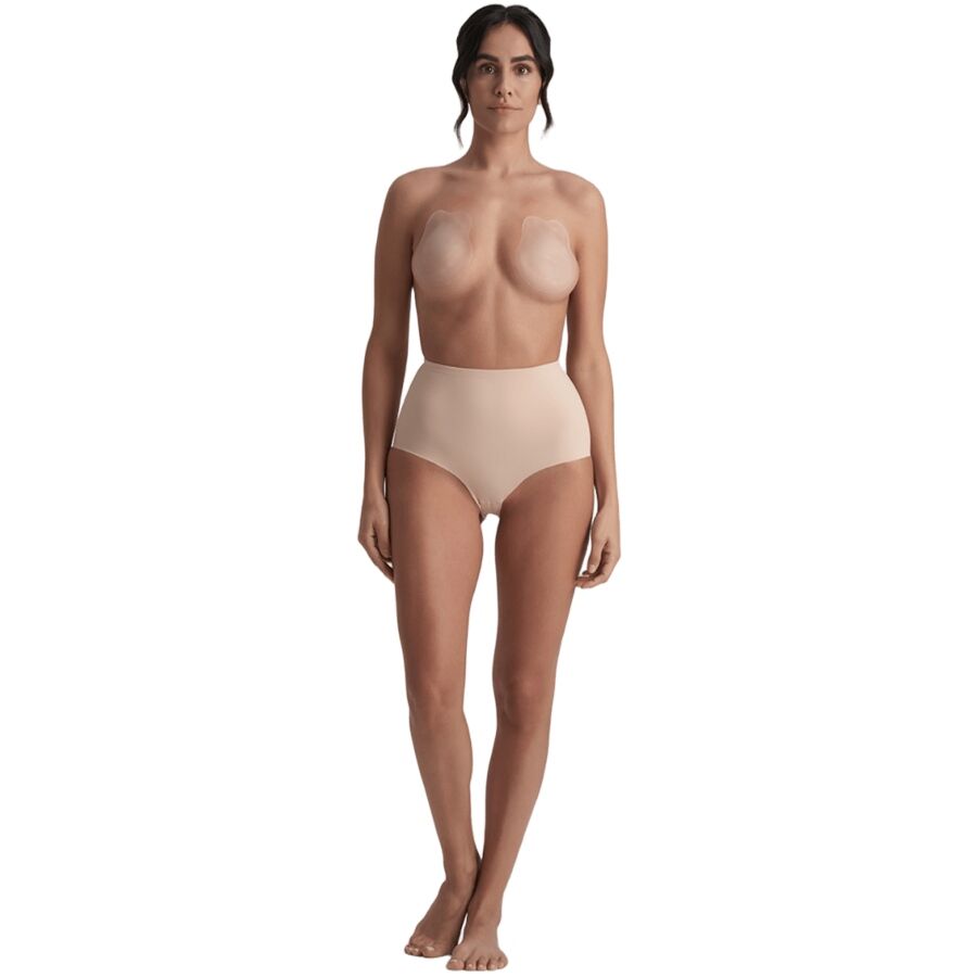 BYE-BRA - RABBIT COPAS DE SILICONA BEIGE TALLA XL - Imagen 3