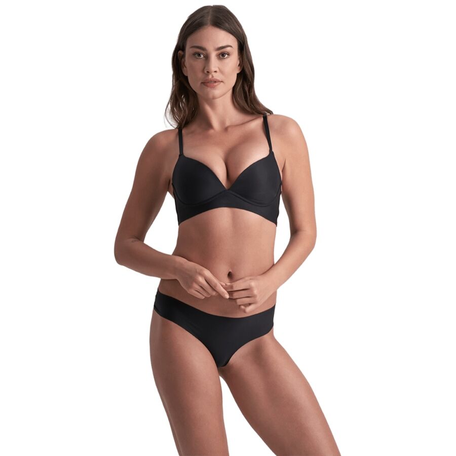 BYE-BRA - PACK 2 TANGAS INVISIBLES BEIGE Y NEGRO TALLA L - Imagen 5