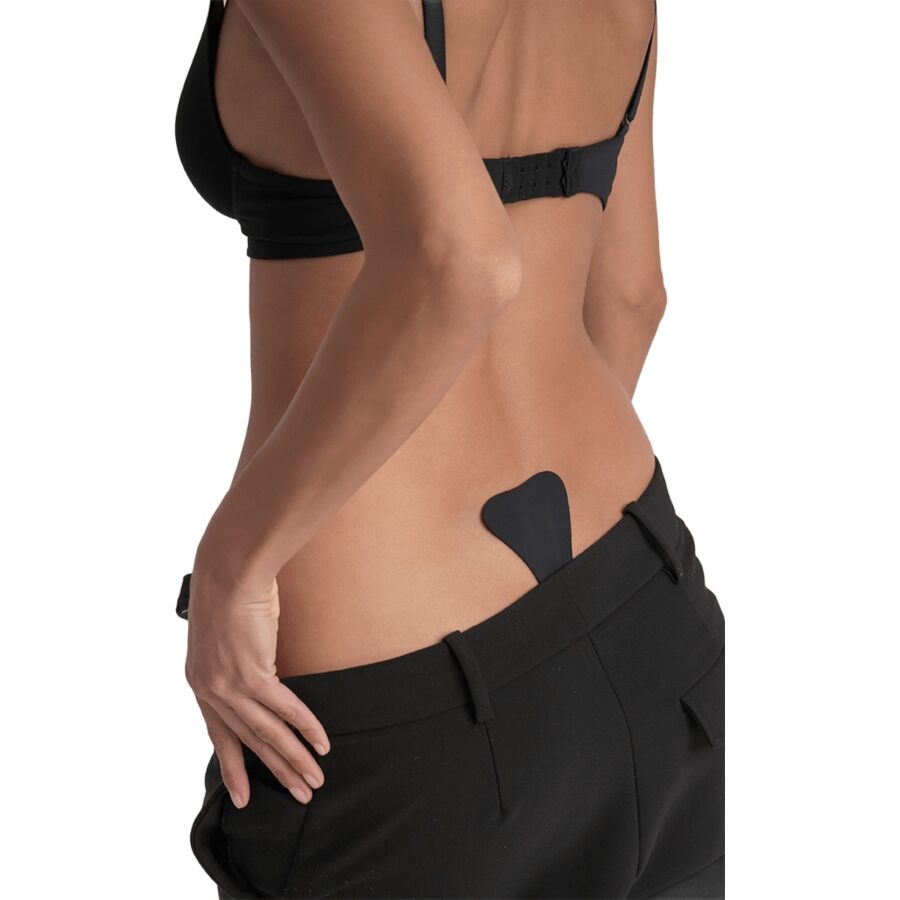 BYE-BRA - TANGA ADHESIVO NEGRO TALLA ÚNICA - Imagen 2