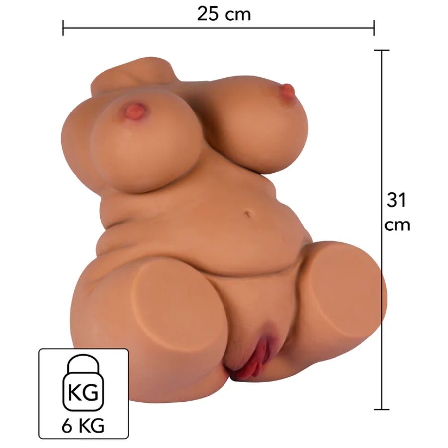 HIDDEN DESIRE - FAT FUCK QUEEN TORSO MASTURBADOR FEMENINO 6 KG - Imagen 5