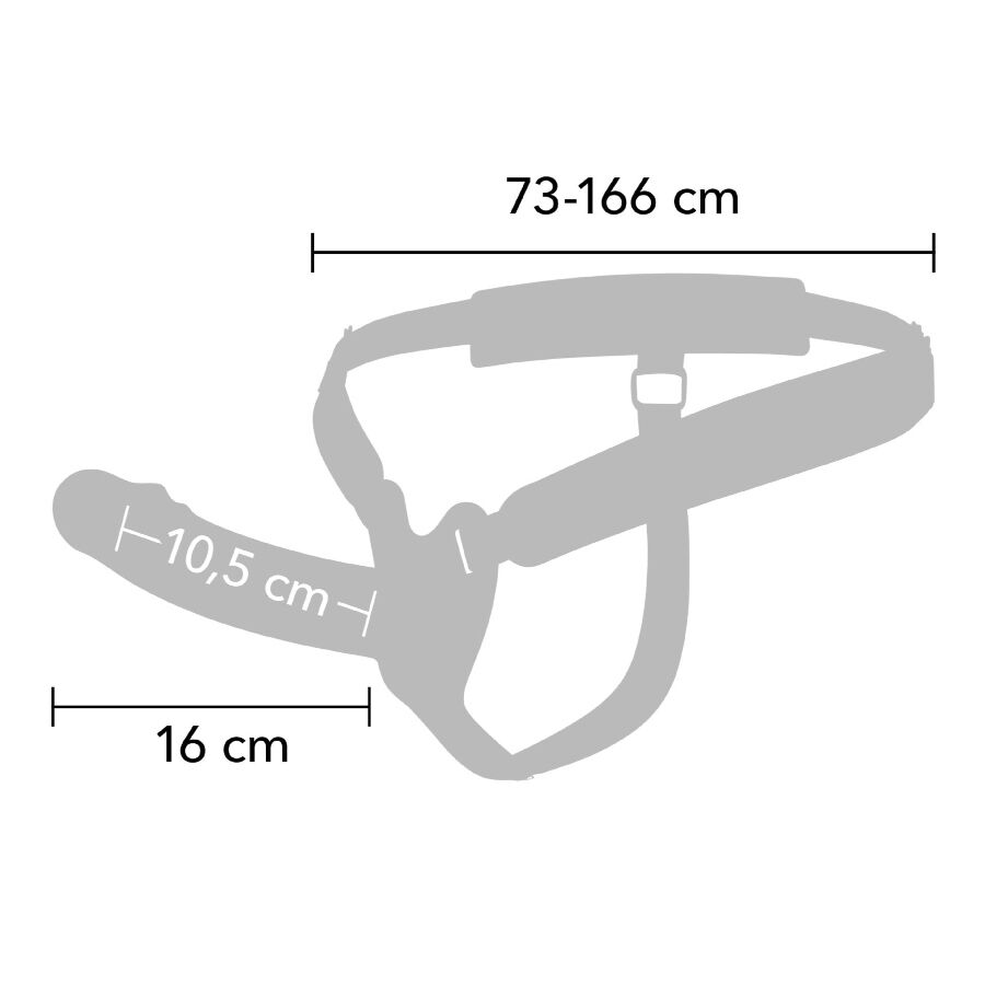 HIDDEN DESIRE - INFERNO STRAP-ON FUNDA PARA PENE CON VIBRACIÓN 16 CM - Imagen 2