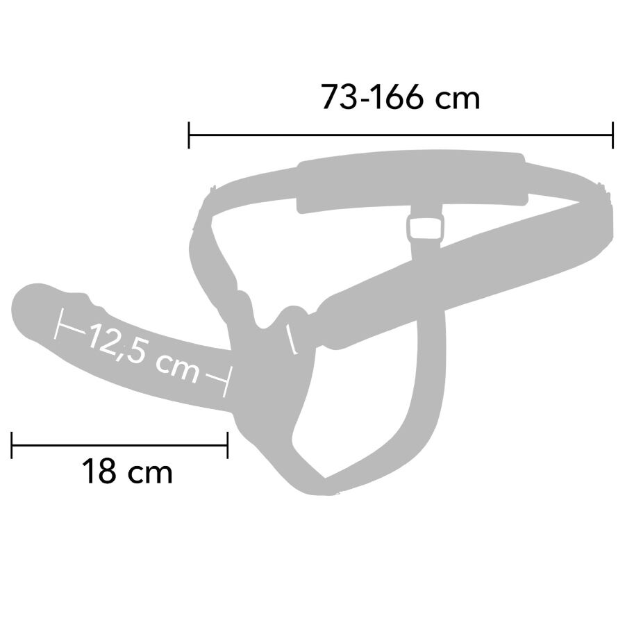 HIDDEN DESIRE - INFERNO STRAP-ON FUNDA PARA PENE CON VIBRACIÓN 18 CM - Imagen 2