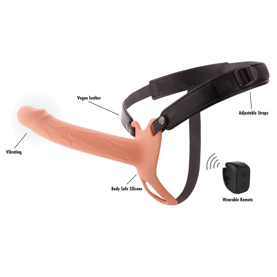 HIDDEN DESIRE - INFERNO STRAP-ON FUNDA PARA PENE CON VIBRACIÓN 20 CM - Imagen 3
