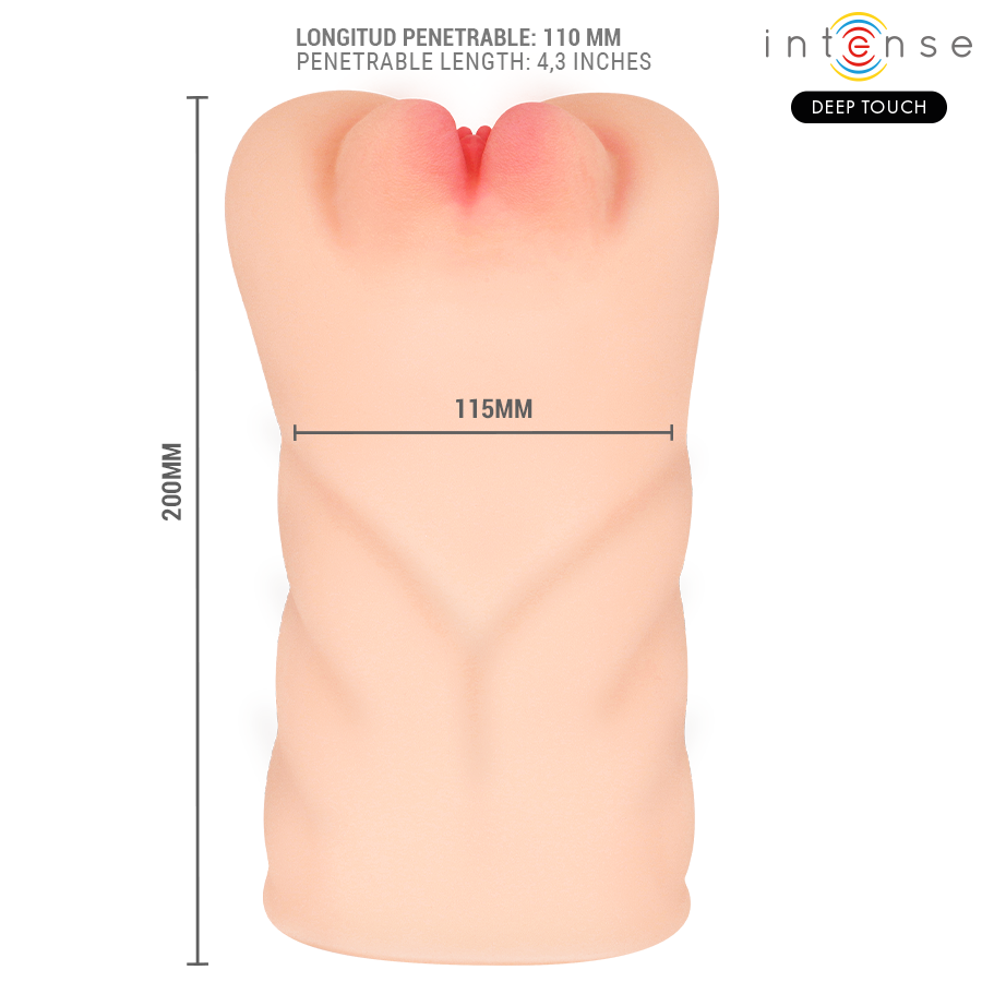 INTENSE DEEP TOUCH - KRISTA MASTURBADOR VAGINA CON EFECTO SUCCIÓN, VIBRACIÓN Y VOZ 1.2 KG - Imagen 5