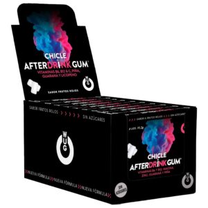 WUG After Drink – DISPLAY 12 X 8 UDS | El chicle funcional que te ayuda a recuperar energía tras la noche