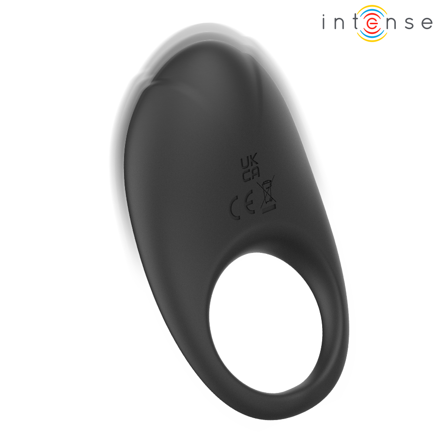 INTENSE - MERLOTTE ANILLO VIBRADOR CON ESTIMULACIÓN DE CLÍTORIS NEGRO - Imagen 2