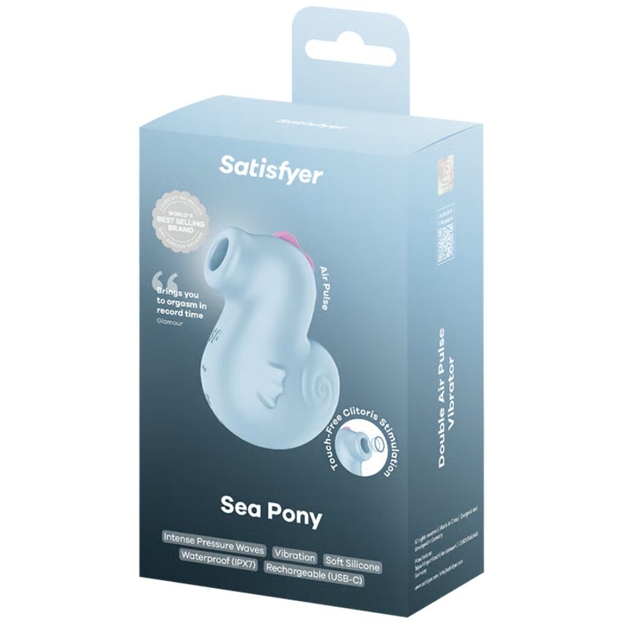 SATISFYER - SEA PONY VIBRADOR & ESTIMULADOR AIR PULSE - Imagen 5