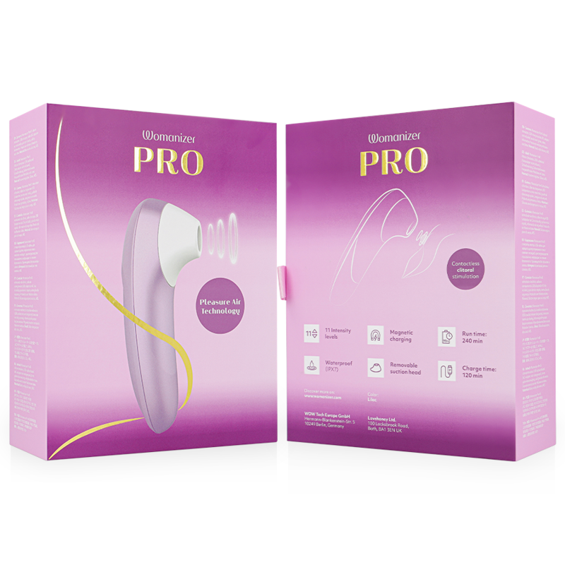 WOMANIZER - PRO VIBRANT ESTIMULADOR DE CLÍTORIS LILA - Imagen 7