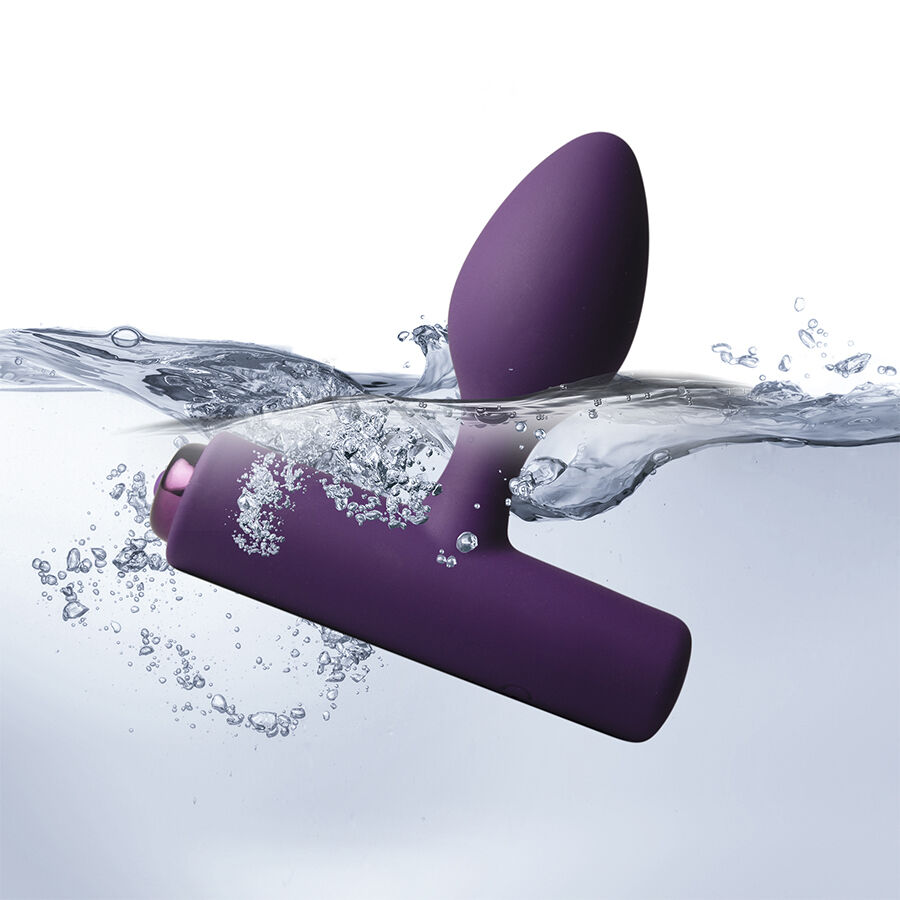 ROCKS-OFF - NOVA SOLARIS PLUG ANAL FINO RECARGABLE 16 FUNCIONES VIOLETA - Imagen 5